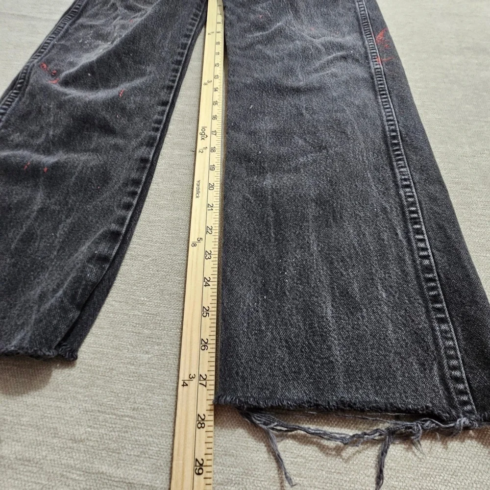 Vintage Wrangler 13MWZ Jeans Mens 32x34 (fits 32x27.5)‎ Black Paint Splatter *